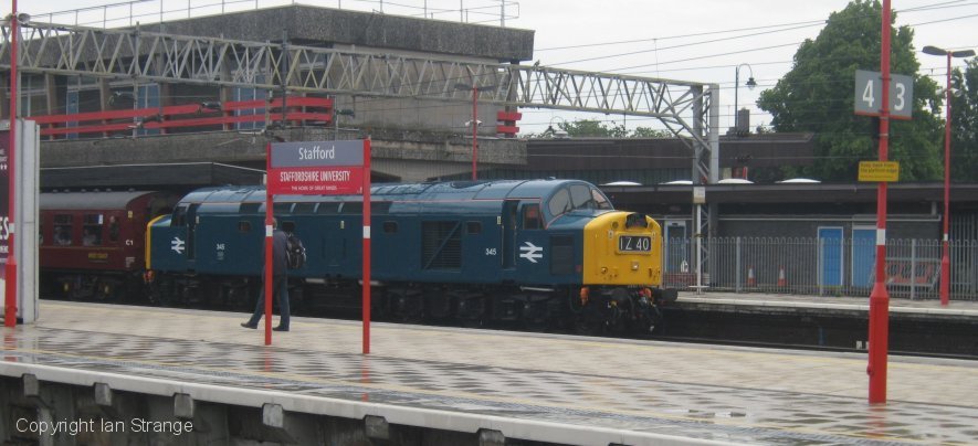 345 arrives at Stafford