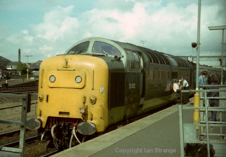 55002 at Peterborough 12 Sep 1981