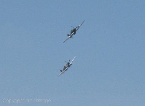 Spitfire and Hurricane at Waddington
