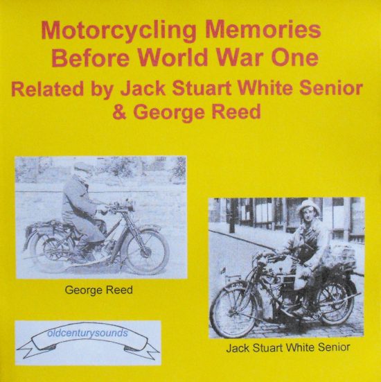 Motorcycling Memories Before World War One CD cover