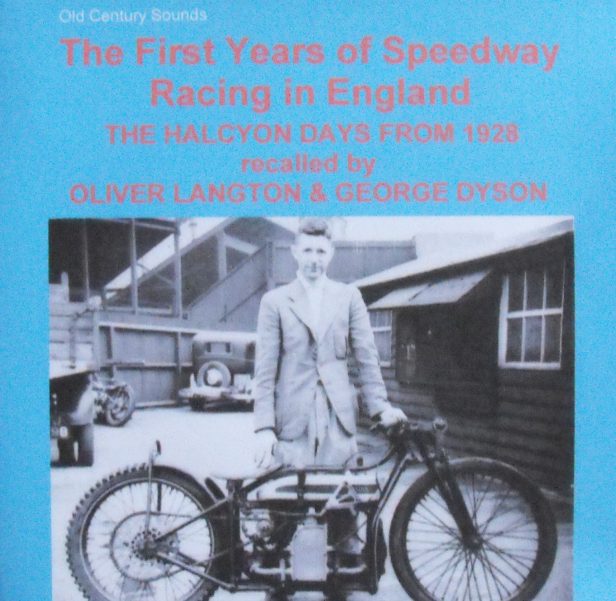 The First Years of Speedway Racing in England CD cover